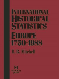 Cover International Historical Statistics Europe 1750-1988