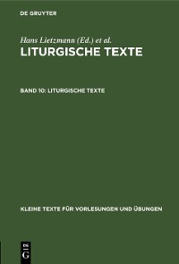 Cover Liturgische Texte