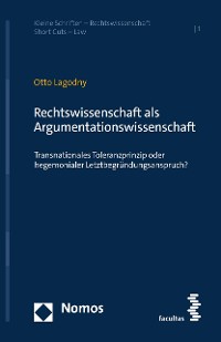Cover Rechtswissenschaft als Argumentationswissenschaft