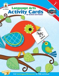 Cover Language Arts Activity Cards for School and Home, Grade 1