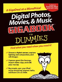 Cover Digital Photos, Movies, and Music Gigabook For Dummies