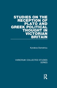 Cover Studies on the Reception of Plato and Greek Political Thought in Victorian Britain