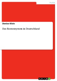 Cover Das Rentensystem in Deutschland