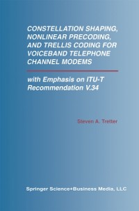 Cover Constellation Shaping, Nonlinear Precoding, and Trellis Coding for Voiceband Telephone Channel Modems
