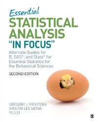 Cover Essential Statistical Analysis "In Focus" : Alternate Guides for R, SAS, and Stata for Essential Statistics for the Behavioral Sciences