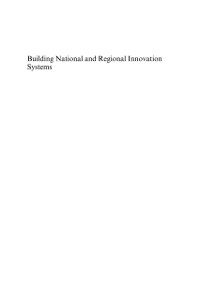 Cover Building National and Regional Innovation Systems