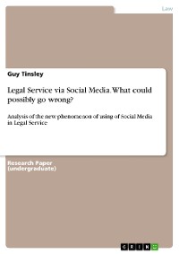 Cover Legal Service via Social Media. What could possibly go wrong?