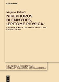 Cover Nikephoros Blemmydes, ›Epitome physica‹