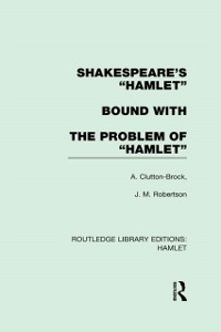Cover Shakespeare's Hamlet bound with The Problem of Hamlet