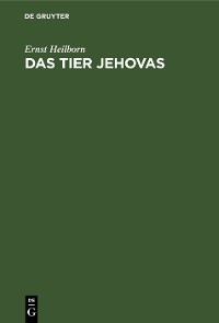 Cover Das Tier Jehovas