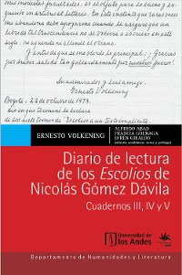 Cover Diario de lectura de los Escolios de Nicolás Gómez Dávila