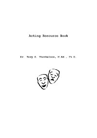 Cover Acting Resource & Workbook