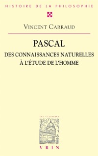 Cover Pascal. Des connaissances naturelles à l''étude de l''homme