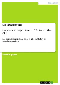 Cover Comentario lingüístico del "Cantar de Mio Cid"