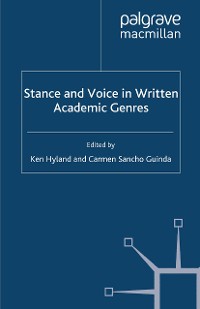 Cover Stance and Voice in Written Academic Genres