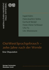 Cover Ost-West-Sprachgebrauch — zehn Jahre nach der Wende