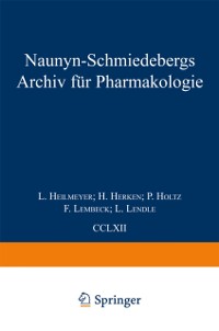 Cover Naunyn Schmiedebergs Archiv für Pharmakologie