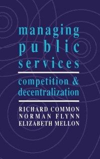 Cover Managing Public Services
