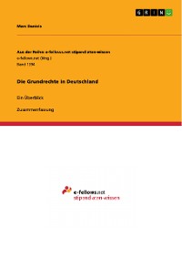 Cover Die Grundrechte in Deutschland