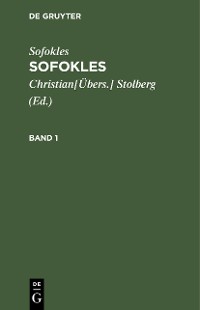 Cover Sofokles: Sofokles. Band 1