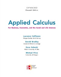 Cover EBOOK: Applied Calculus for Business, Economics and the Social and Life Sciences, Expanded Edition