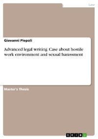 Cover Advanced legal writing.  Case about hostile work environment and sexual harassment