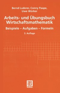 Cover Arbeits- und Übungsbuch Wirtschaftsmathematik