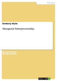Cover Managerial Entrepreneurship