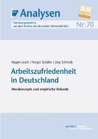 Cover Arbeitszufriedenheit in Deutschland