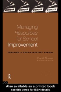 Cover Managing Resources for School Improvement