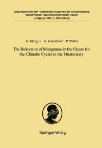 Cover Relevance of Manganese in the Ocean for the Climatic Cycles in the Quaternary