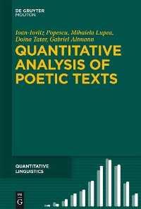 Cover Quantitative Analysis of Poetic Texts