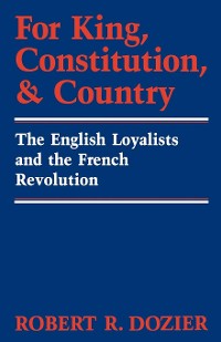 Cover For King, Constitution, and Country