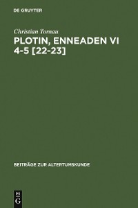 Cover Plotin, Enneaden VI 4-5 [22-23]