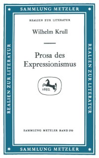 Cover Prosa des Expressionismus