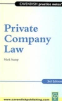 Cover Practice Notes on Private Company Law