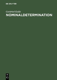 Cover Nominaldetermination