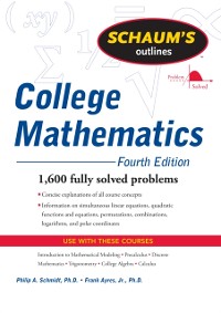 Cover Schaum's Outline of College Mathematics, Fourth Edition
