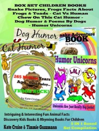 Cover Box Set Set Children's Books: Snake Picture Book - Frog Picture Book - Humor Unicorns - Funny Cat Book For Kids Dog Humor