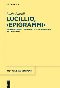 Cover Lucillio, "Epigrammi"