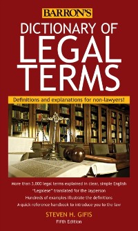 Cover Dictionary of Legal Terms: Definitions and Explanations for Non-Lawyers