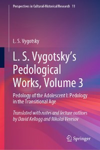 Cover L. S. Vygotsky's Pedological Works, Volume 3