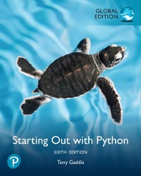 Cover Starting Out with Python, Global Edition