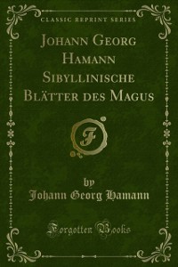 Cover Johann Georg Hamann Sibyllinische Blätter des Magus