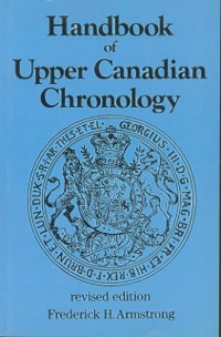 Cover Handbook of Upper Canadian Chronology