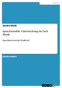 Cover Sprachsensible Untersuchung im Fach Musik