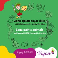 Cover Zana paints animals and learns KURDI(Kurmanji) - English