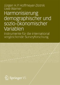 Cover Harmonisierung demographischer und sozio-ökonomischer Variablen
