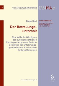 Cover Der Betreuungsunterhalt