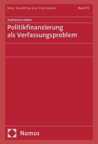 Cover Politikfinanzierung als Verfassungsproblem